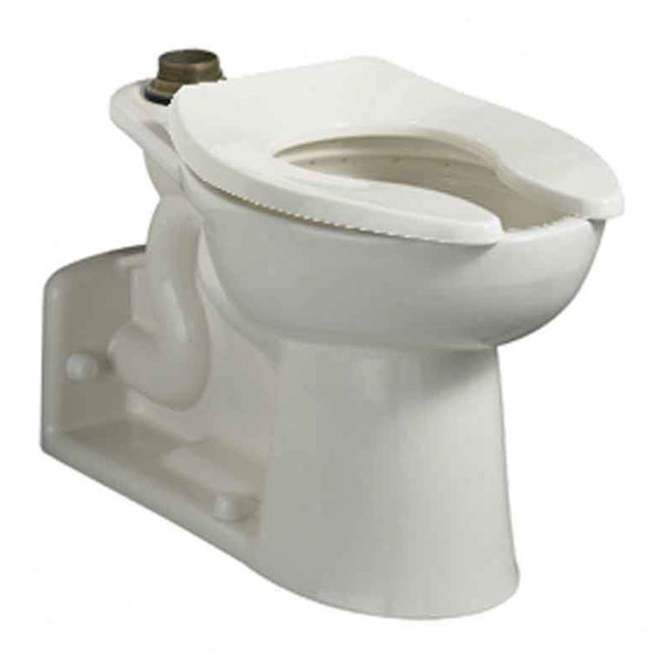 American Standard Priolo 1.6 GPF Elongated Comfort Height Floor Mounted Flushometer Toilet (Seat